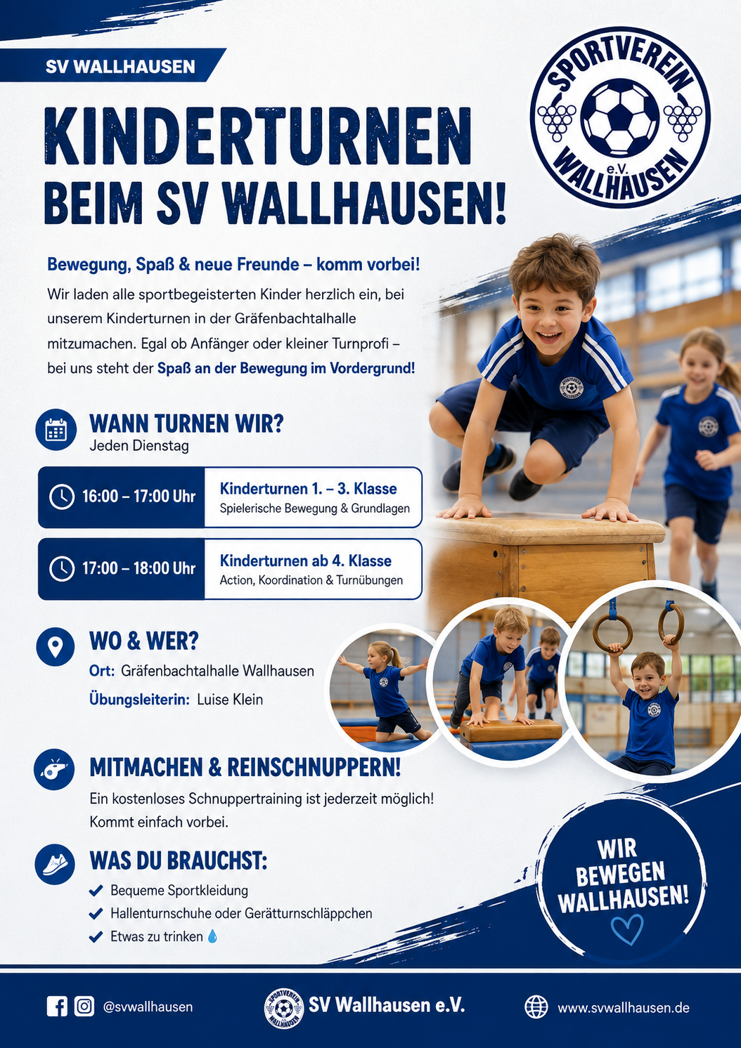 Flyer Schulkinder-Turnen
